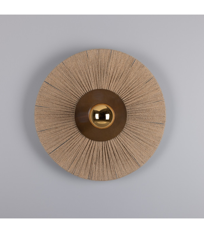 Syracuse Rope Wall Light Antique Brass-2