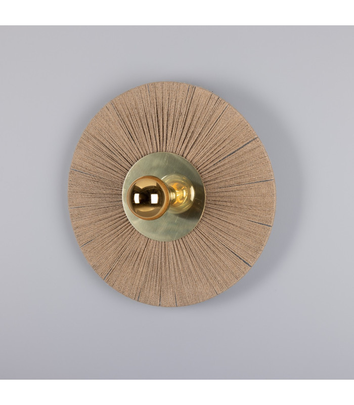 Syracuse Rope Wall Light Polished Brass-1