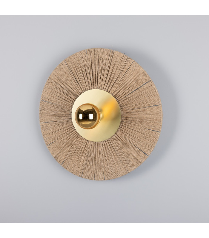 Syracuse Rope Wall Light Satin Brass-1