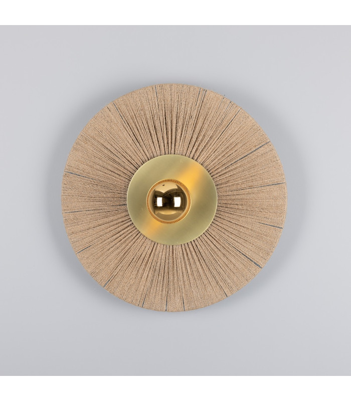 Syracuse Rope Wall Light Satin Brass-2