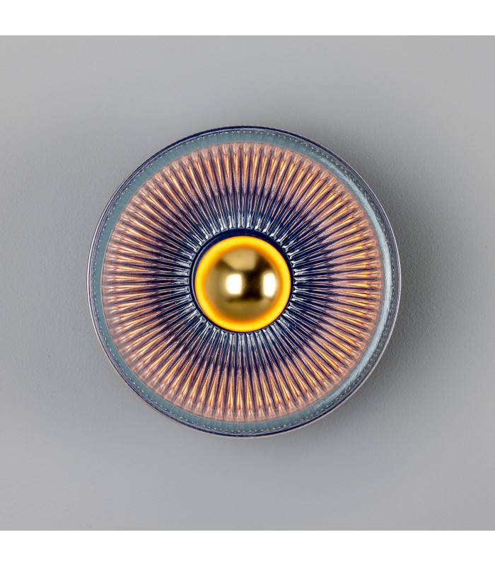 Eclipse Coloured Wall Light Sapphire Blue-2