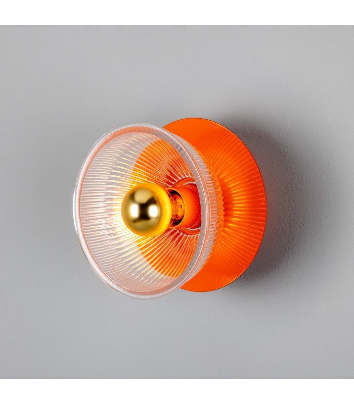 Eclipse Coloured Wall Light Orange-1