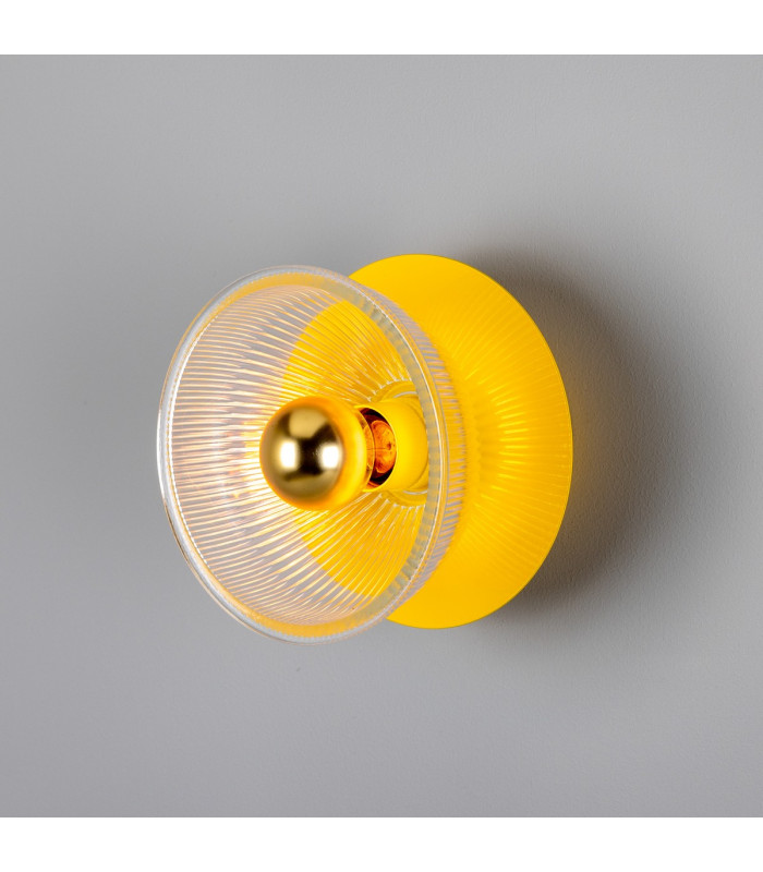 Eclipse Coloured Wall Light Yellow-1
