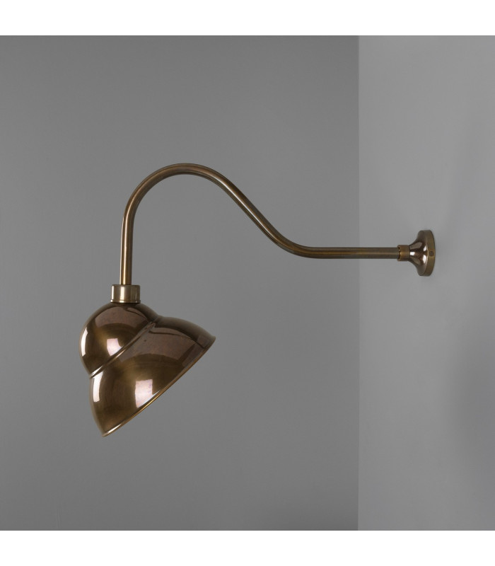 Novo Outdoor Sign Light Antique Brass IP23-3