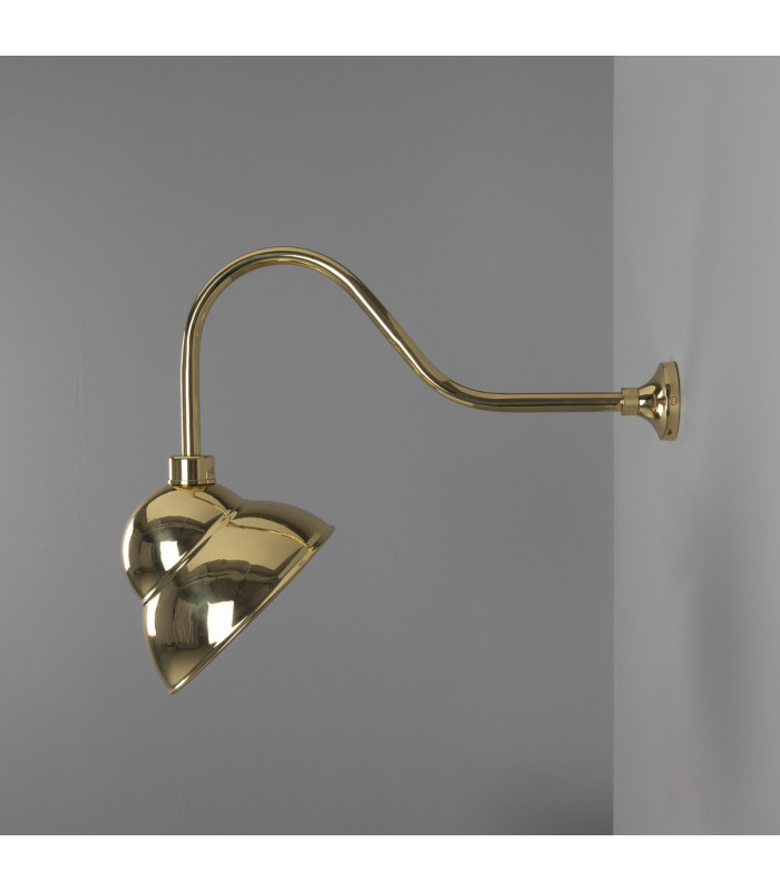 Novo Outdoor Sign Light Polished Brass IP23-3