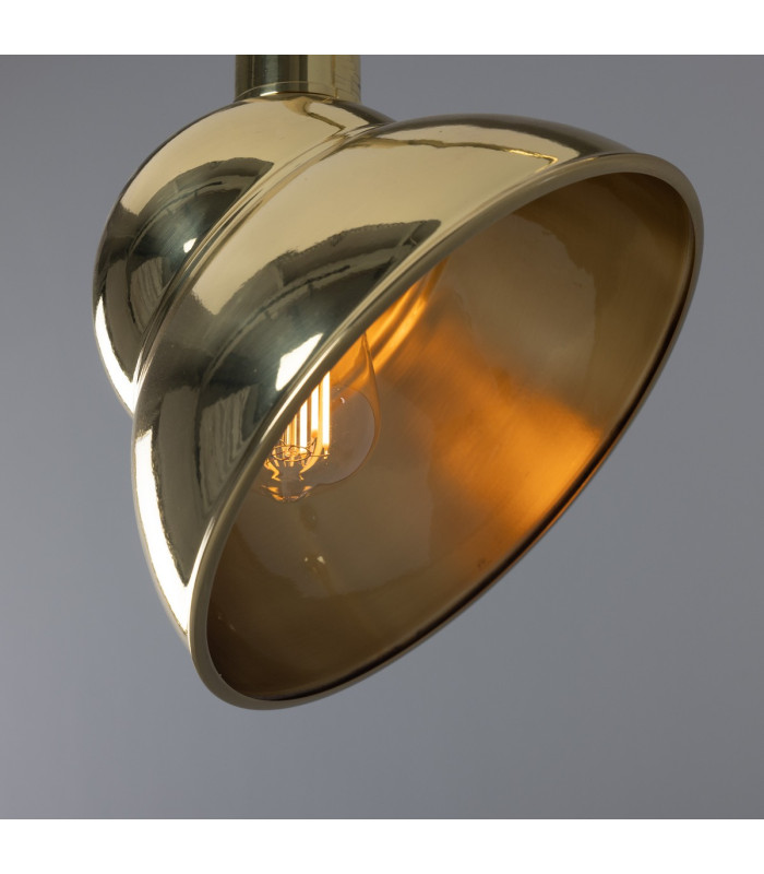 Novo Outdoor Sign Light Polished Brass IP23-5