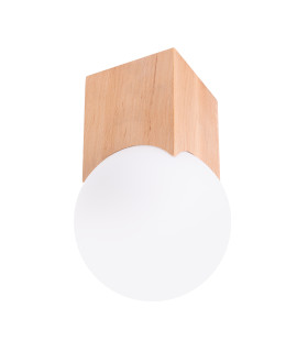 Solis Minimalist Ceiling Lamp Natural Wood-1