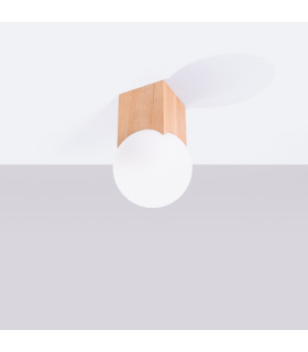 Solis Minimalist Ceiling Lamp Natural Wood-2