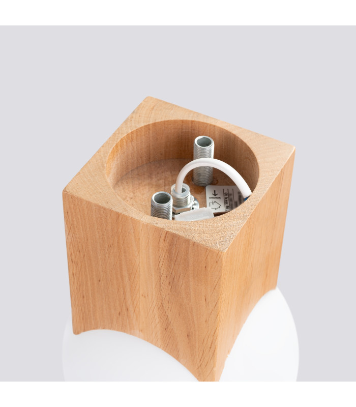 Solis Minimalist Ceiling Lamp Natural Wood-4