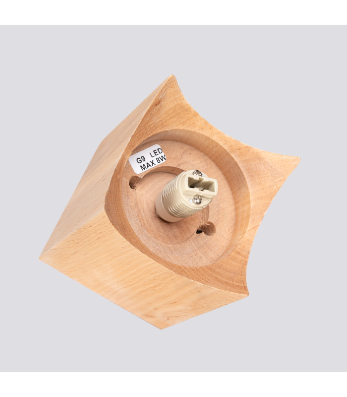 Solis Minimalist Ceiling Lamp Natural Wood-5