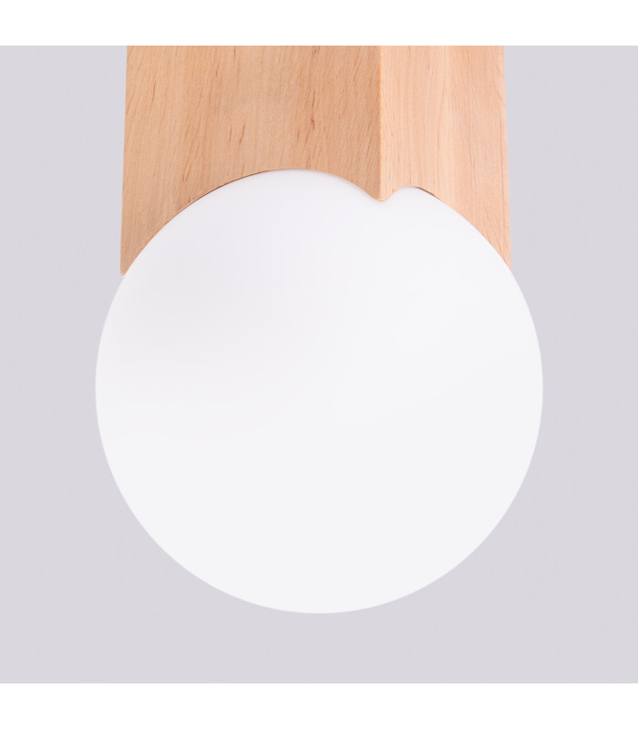 Solis Minimalist Ceiling Lamp Natural Wood-8