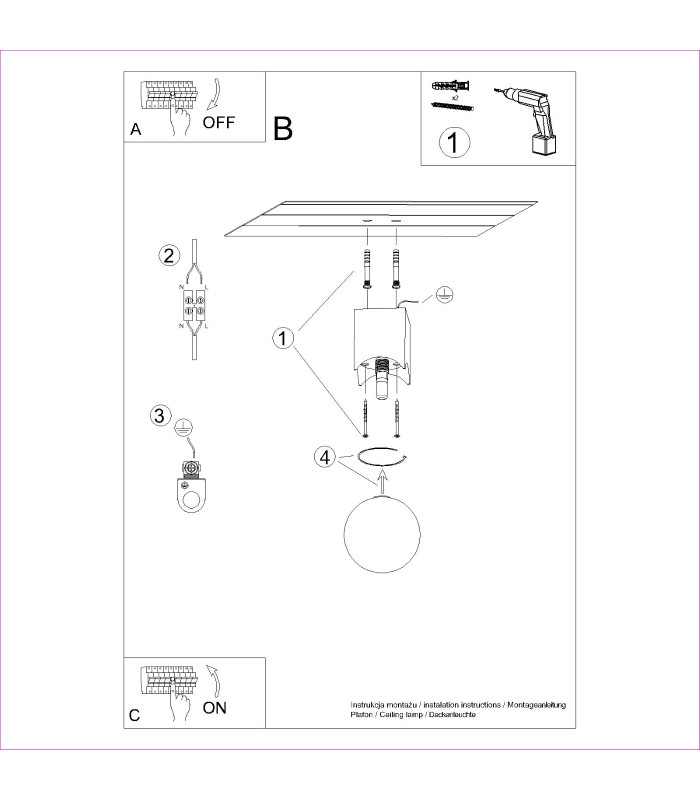 Solis Minimalist Ceiling Lamp Natural Wood-10