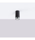 Nero Modern Surface Mounted Ceiling Lamp Small Black Chrome-2