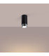 Nero Modern Surface Mounted Ceiling Lamp Small Black Chrome-3