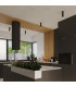Nero Modern Surface Mounted Ceiling Lamp Small Black Chrome-9
