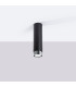 Nero Modern Surface Mounted Ceiling Lamp Large Black Chrome-2