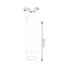 Nero Modern Surface Mounted Ceiling Lamp Large Black Chrome-6