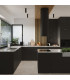 Nero Modern Surface Mounted Ceiling Lamp Large Black Chrome-8