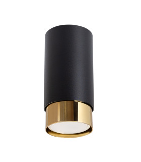 Nero Modern Surface Mounted Ceiling Lamp Small Black Gold-1
