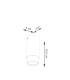 Nero Modern Surface Mounted Ceiling Lamp Small Black Gold-6