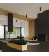 Nero Modern Surface Mounted Ceiling Lamp Small Black Gold-9
