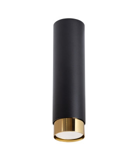 Nero Modern Surface Mounted Ceiling Lamp Large Black Gold-1