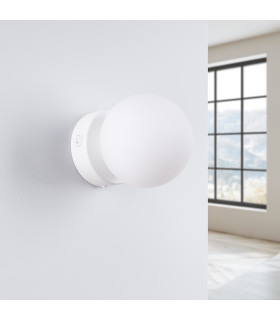 Yoli Modern Globe Wall Lamp White-2