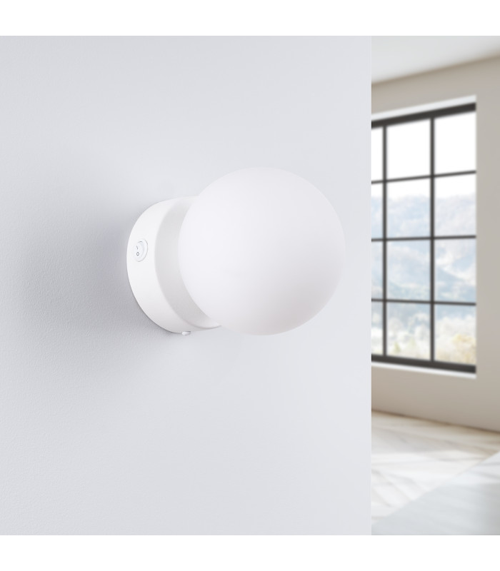 Yoli Modern Globe Wall Lamp White-2