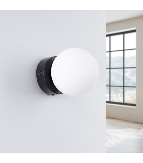 Yoli Modern Globe Wall Lamp Black-2