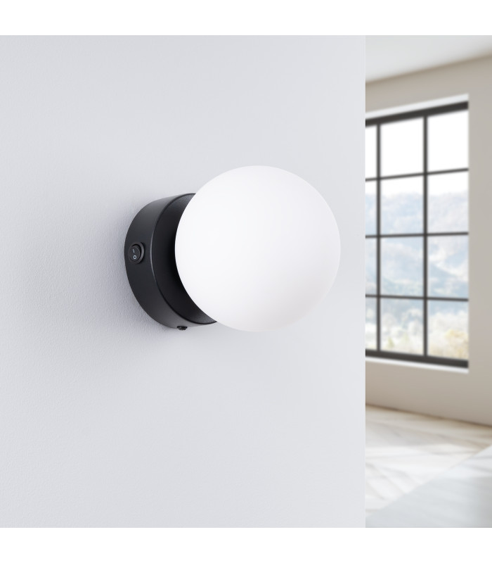Yoli Modern Globe Wall Lamp Black-2