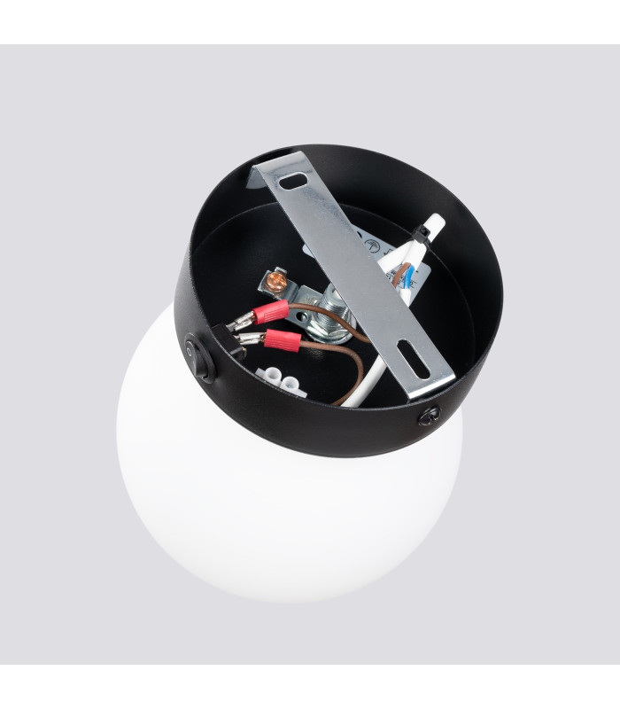 Yoli Modern Globe Wall Lamp Black-4