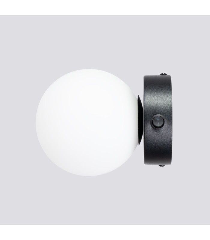 Yoli Modern Globe Wall Lamp Black-5