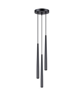 Bliss Modern Cluster Drop Pendant Lamppedant Lamp Bliss 3 Light Black-1