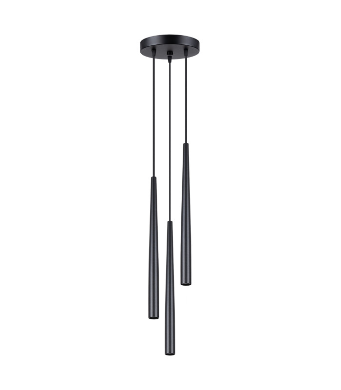 Bliss Modern Cluster Drop Pendant Lamppedant Lamp Bliss 3 Light Black-1