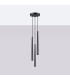 Bliss Modern Cluster Drop Pendant Lamppedant Lamp Bliss 3 Light Black-2