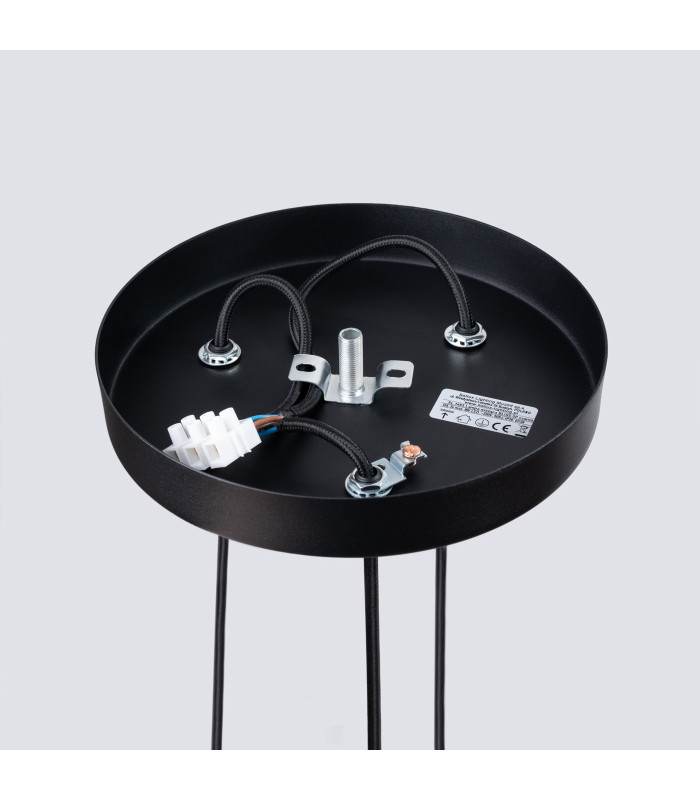 Bliss Modern Cluster Drop Pendant Lamppedant Lamp Bliss 3 Light Black-4