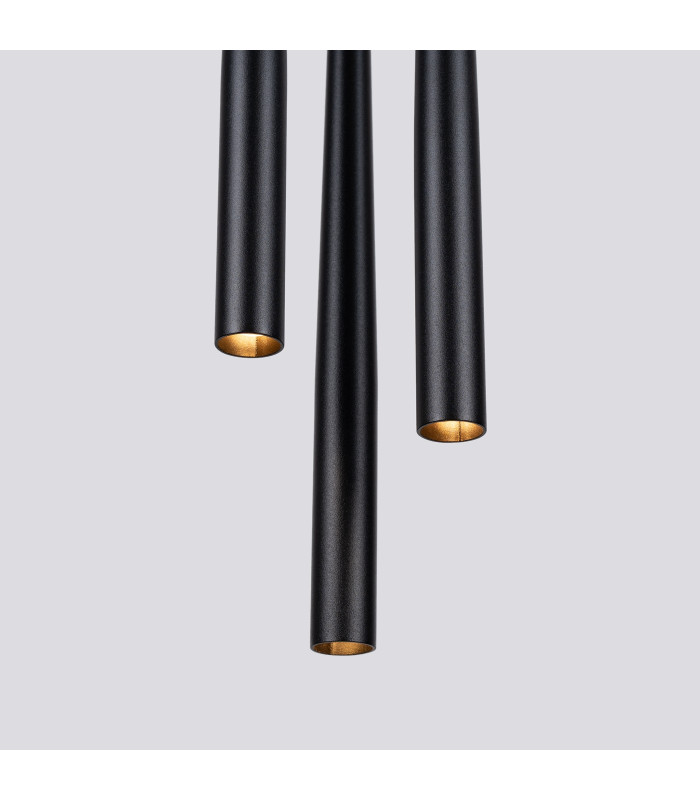 Bliss Modern Cluster Drop Pendant Lamppedant Lamp Bliss 3 Light Black-7