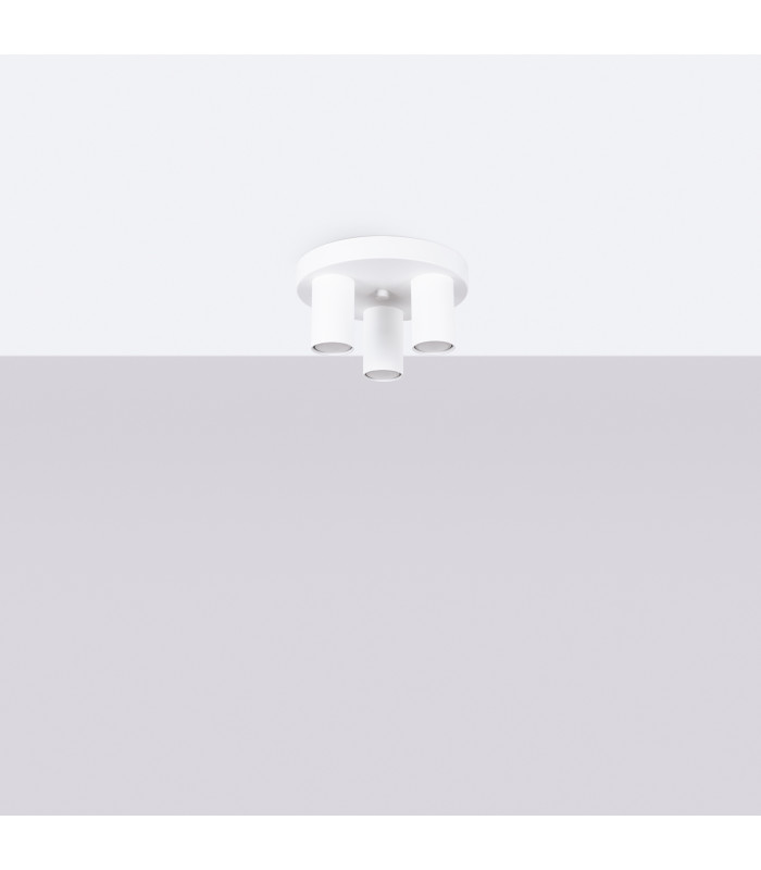 Lagos Modern Ceiling Lamp 3 Light White-2