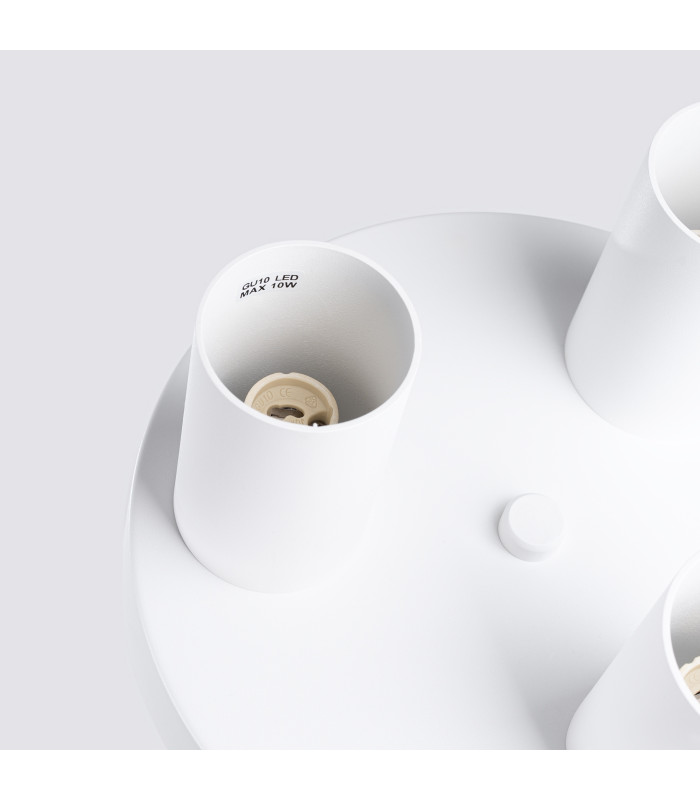 Lagos Modern Ceiling Lamp 3 Light White-5