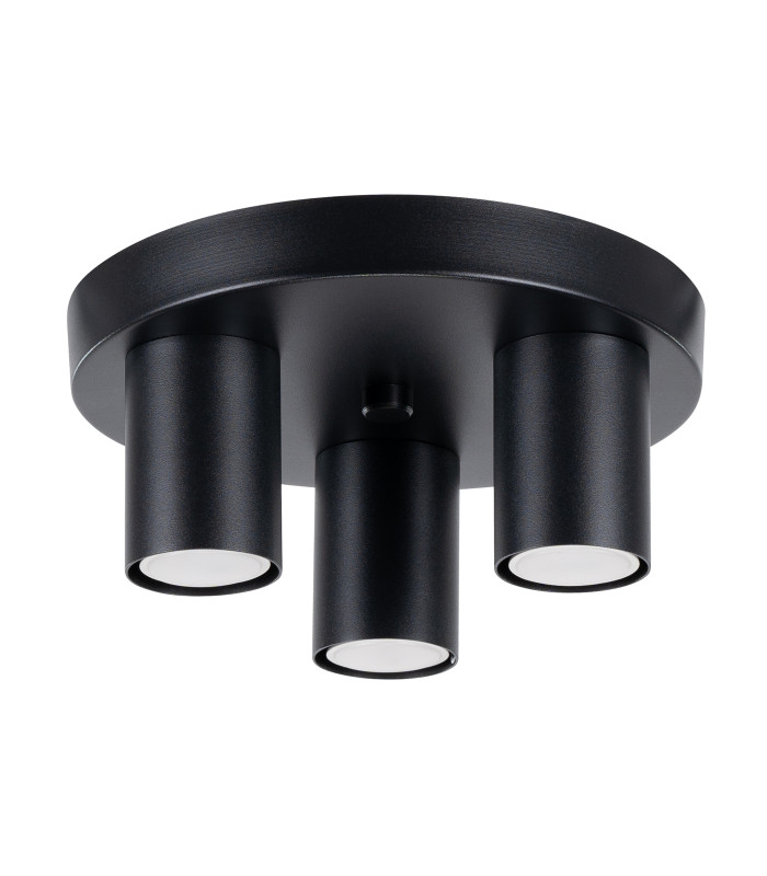 Lagos Modern Ceiling Lamp 3 Light Black-1
