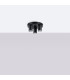 Lagos Modern Ceiling Lamp 3 Light Black-2