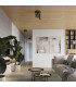Lagos Modern Ceiling Lamp 3 Light Black-10