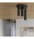 Lagos Modern Ceiling Lamp 3 Light Black-12