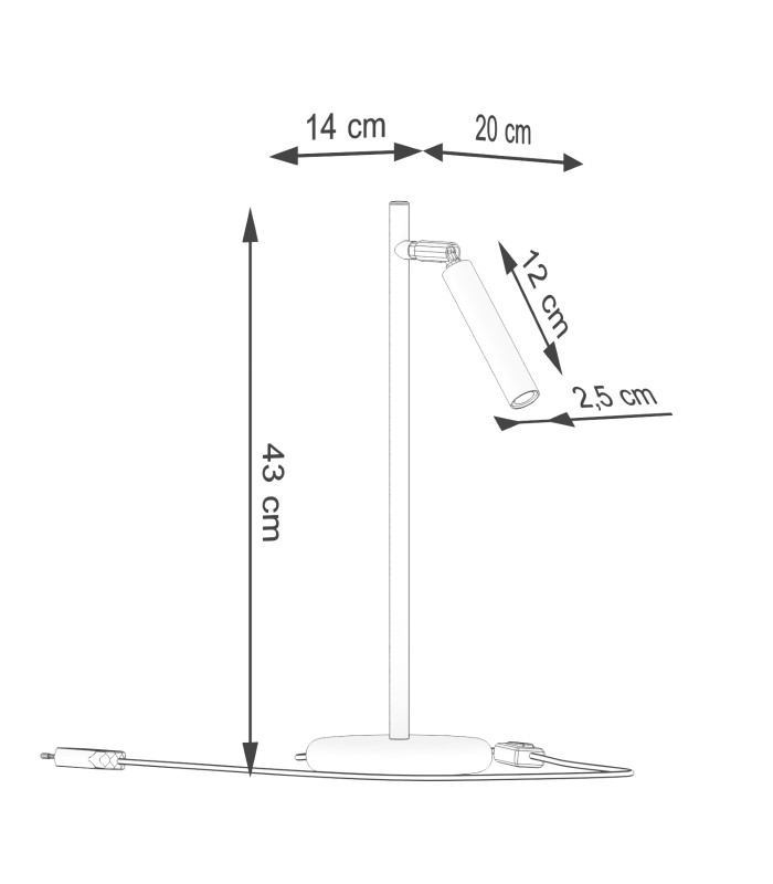 Pastelo Modern Desk Table Lamp Pastelo White-7