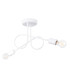 Loop Minimalist Semi Flush Ceiling 2 Light White-1