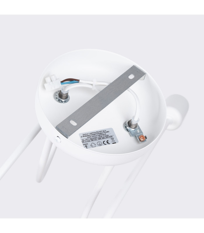 Loop Minimalist Semi Flush Ceiling 2 Light White-4