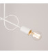 Loop Minimalist Semi Flush Ceiling 2 Light White-6