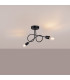Loop Minimalist Semi Flush Ceiling 2 Light Black-3