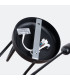 Loop Minimalist Semi Flush Ceiling 2 Light Black-4