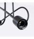 Loop Minimalist Semi Flush Ceiling 2 Light Black-5